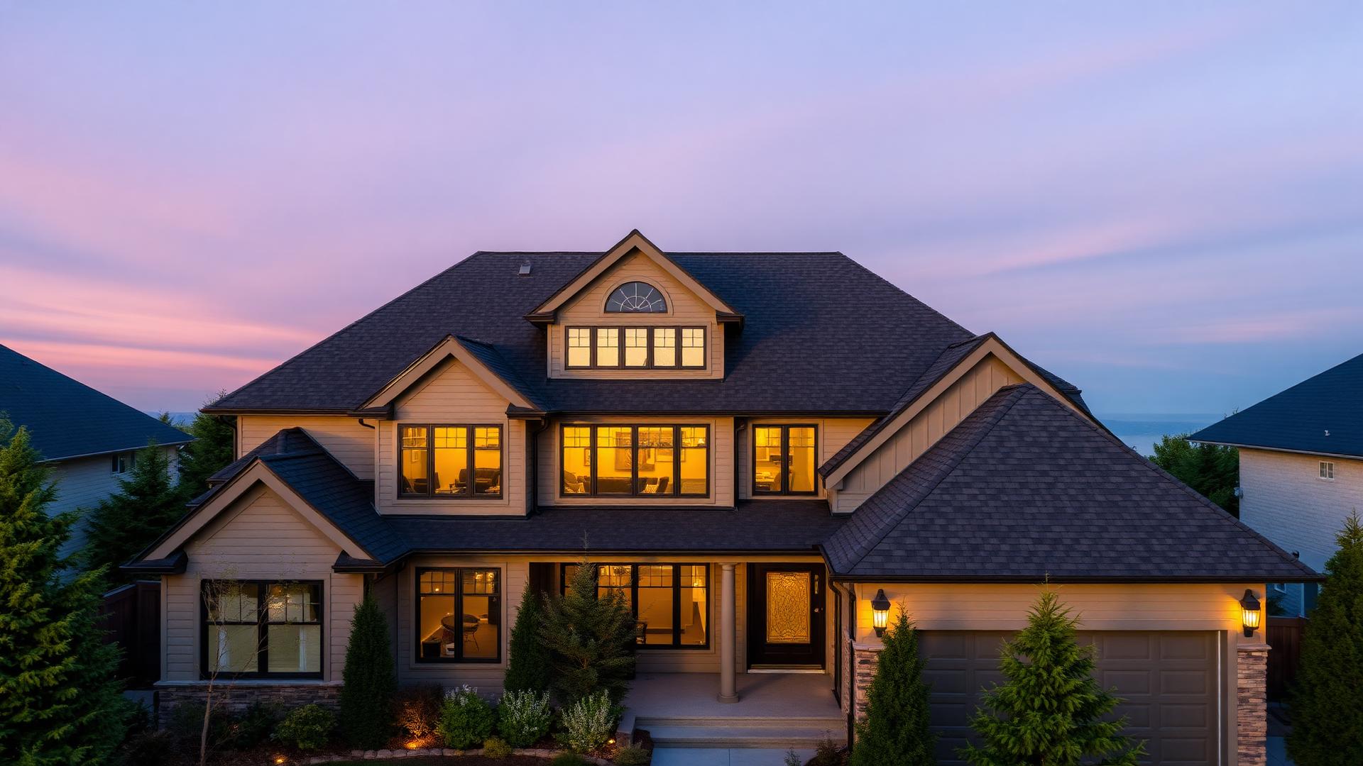 Keen Roofing residential asphalt shingle roof on an Ontario home